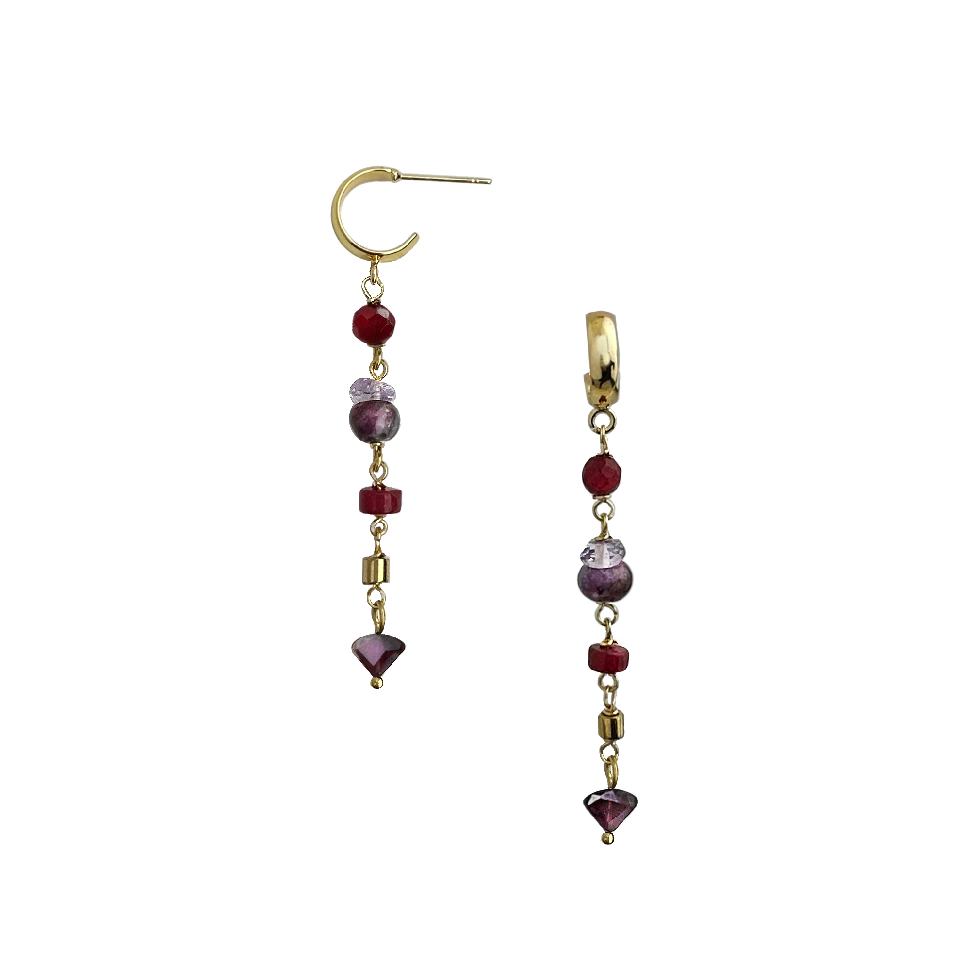 Xavia Multi-stone Earring – A handcrafted earring by Alysian.