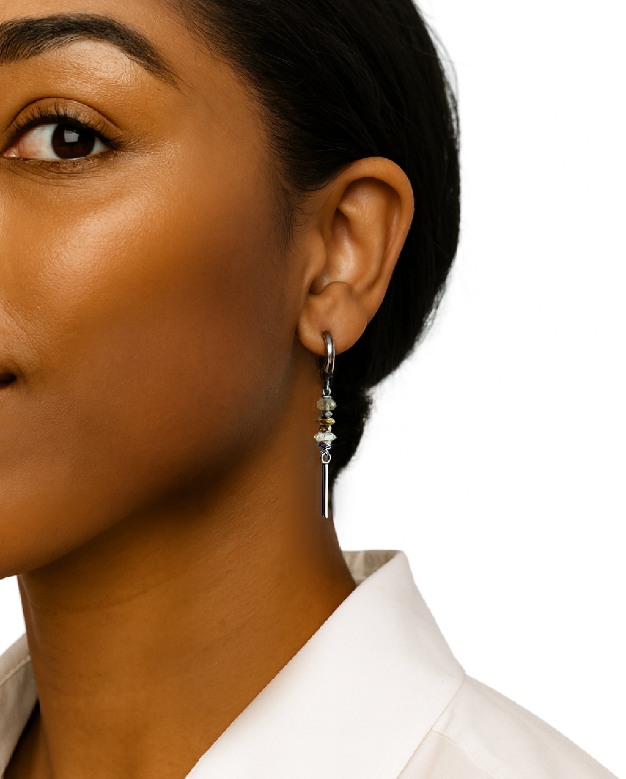 Elara Huggie Earring – A handcrafted earring by Alysian.