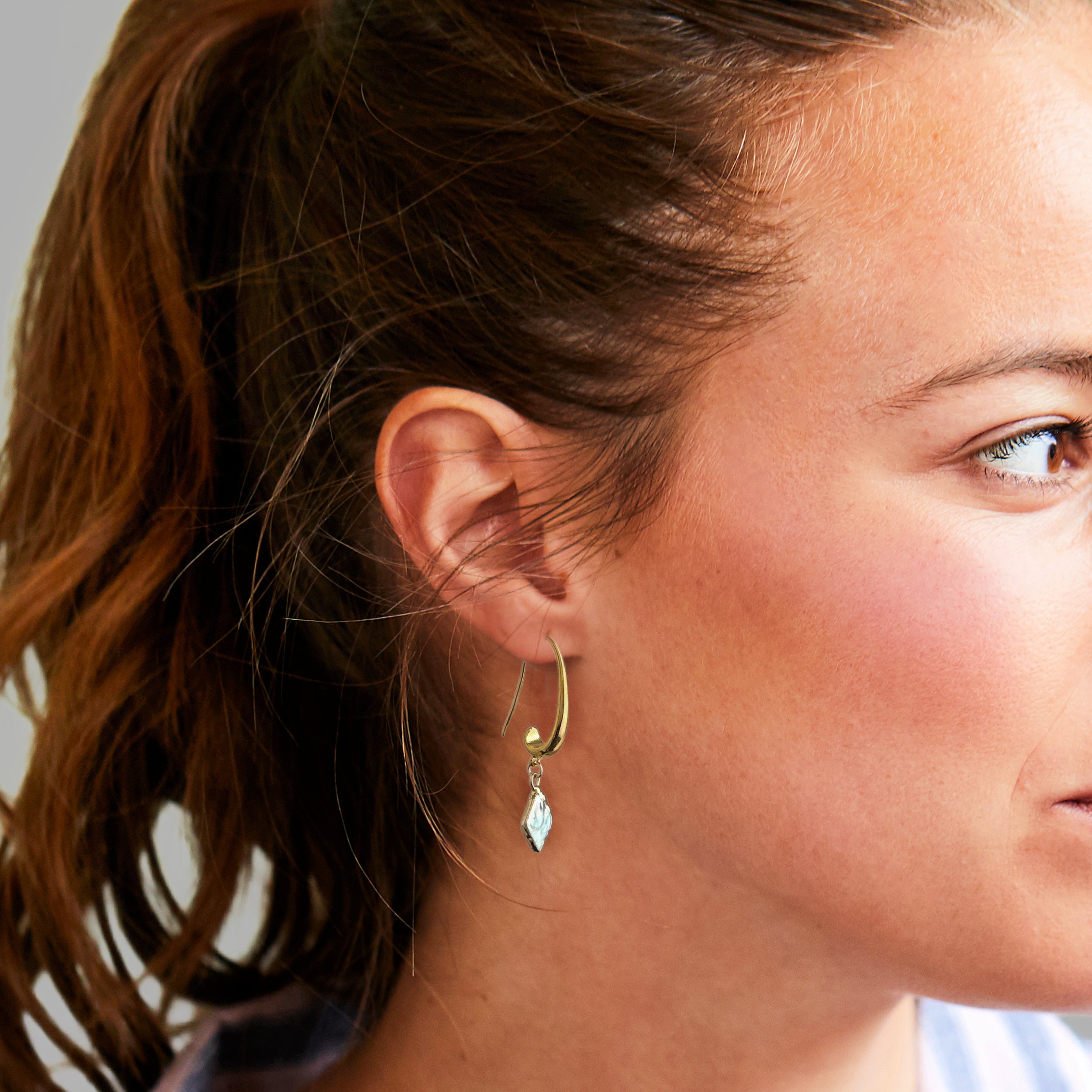 Lanassa Hoop Earring – A handcrafted earrings by Alysian.