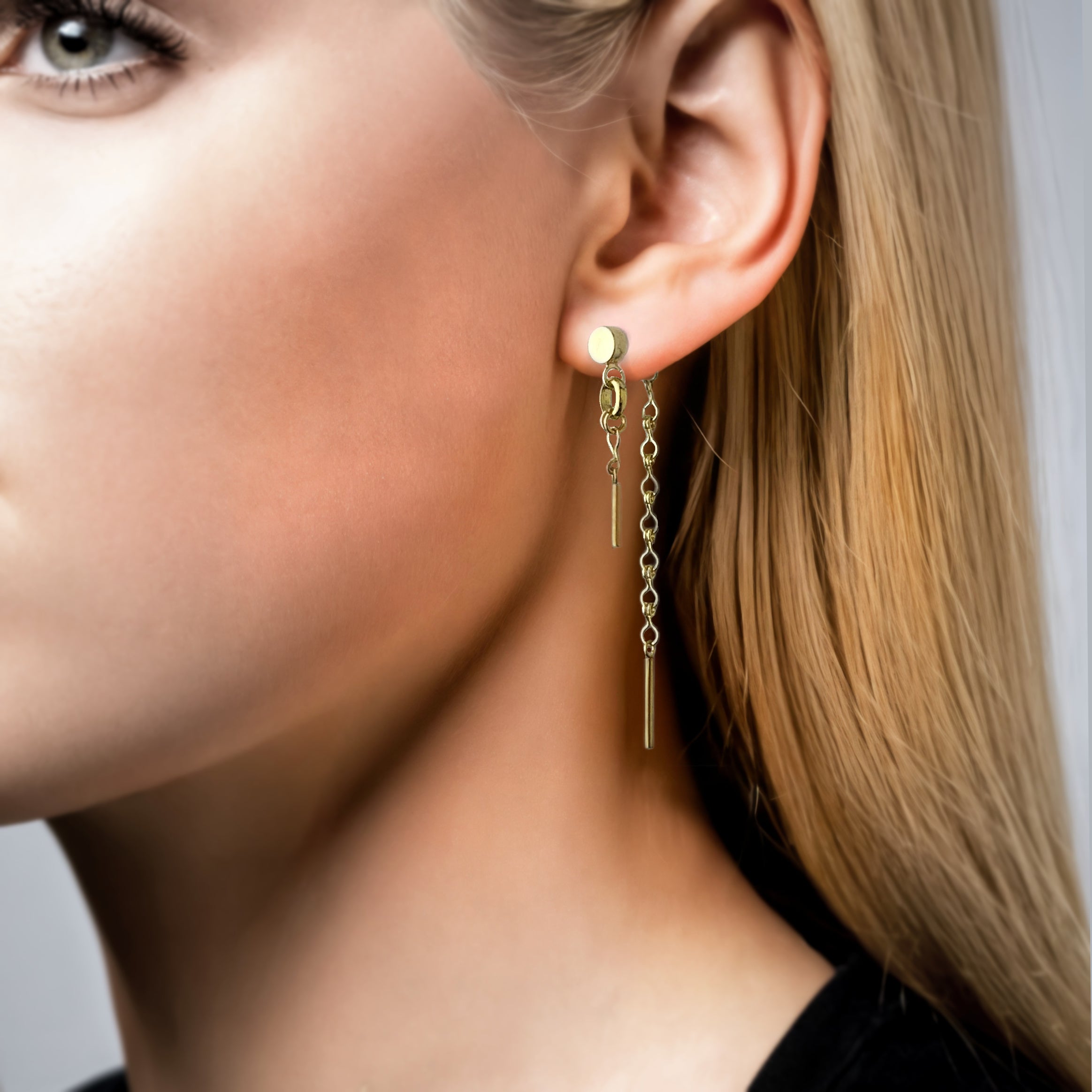 Naveen Front to Back Earring – A handcrafted earrings by Alysian.