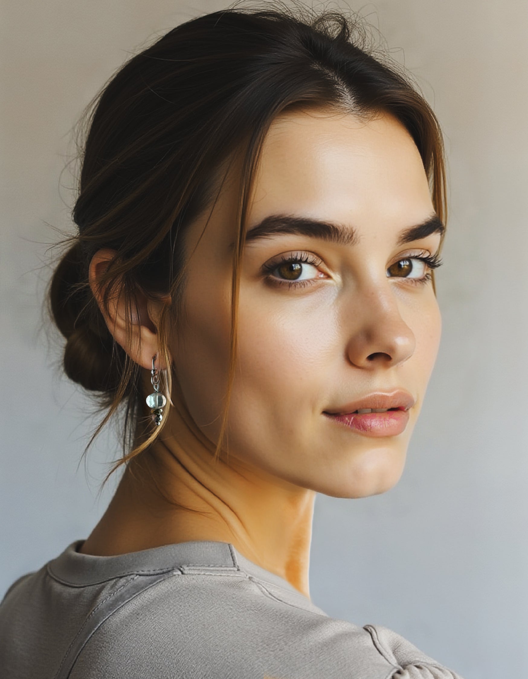 Sylvie Earring - Green Amethyst – A handcrafted earrings by Alysian.