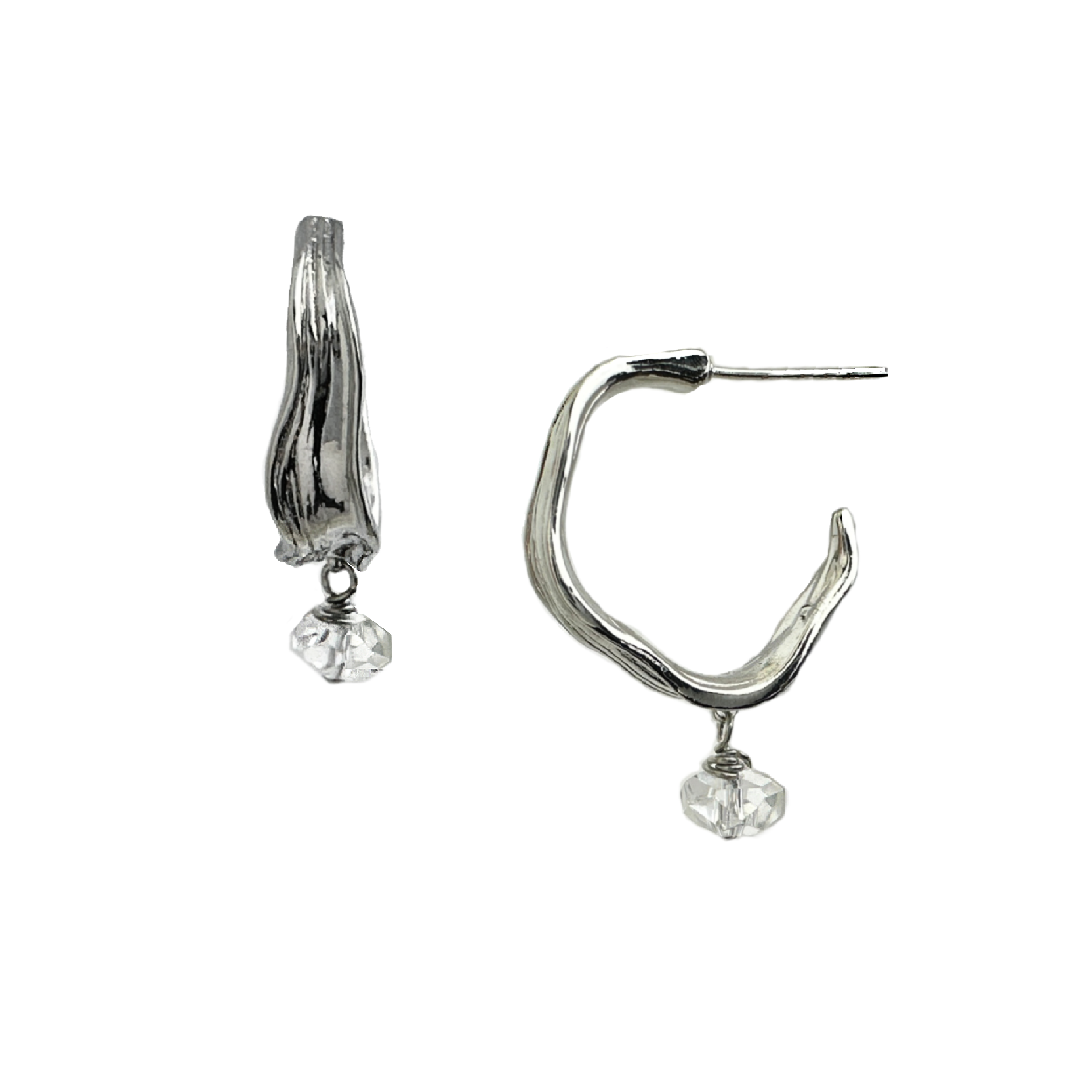 Waverly Quartz Hoop Earring – A handcrafted earrings by Alysian.