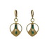 Silvana Hoop Earring - Malachite – A handcrafted earrings by Alysian.