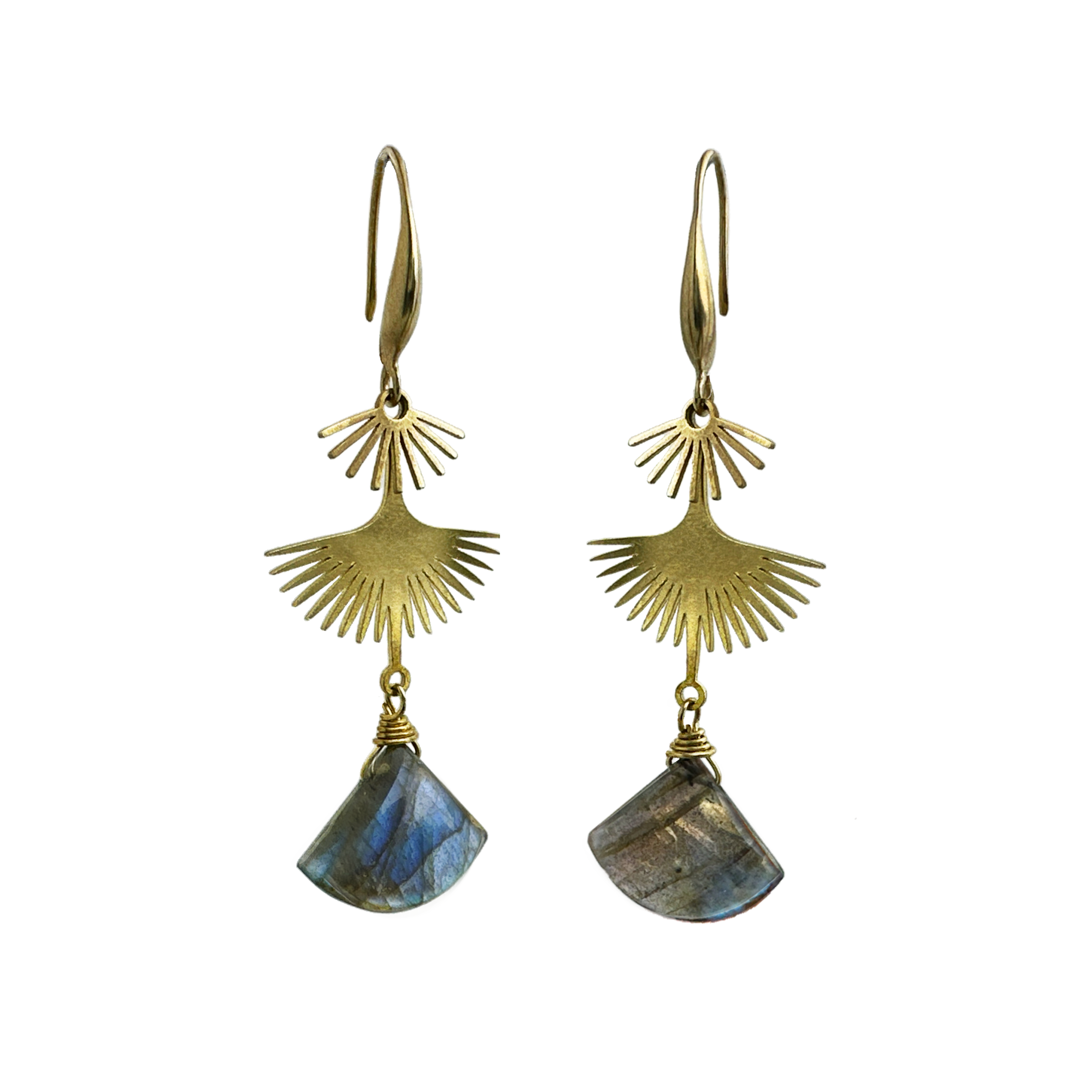 Phoenix Labradorite Earring – A handcrafted earrings by Alysian.
