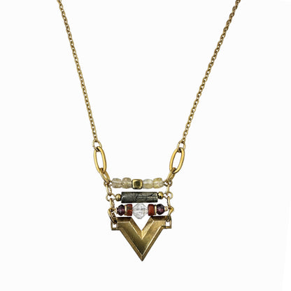 Cheren Chevron Pendant Necklace