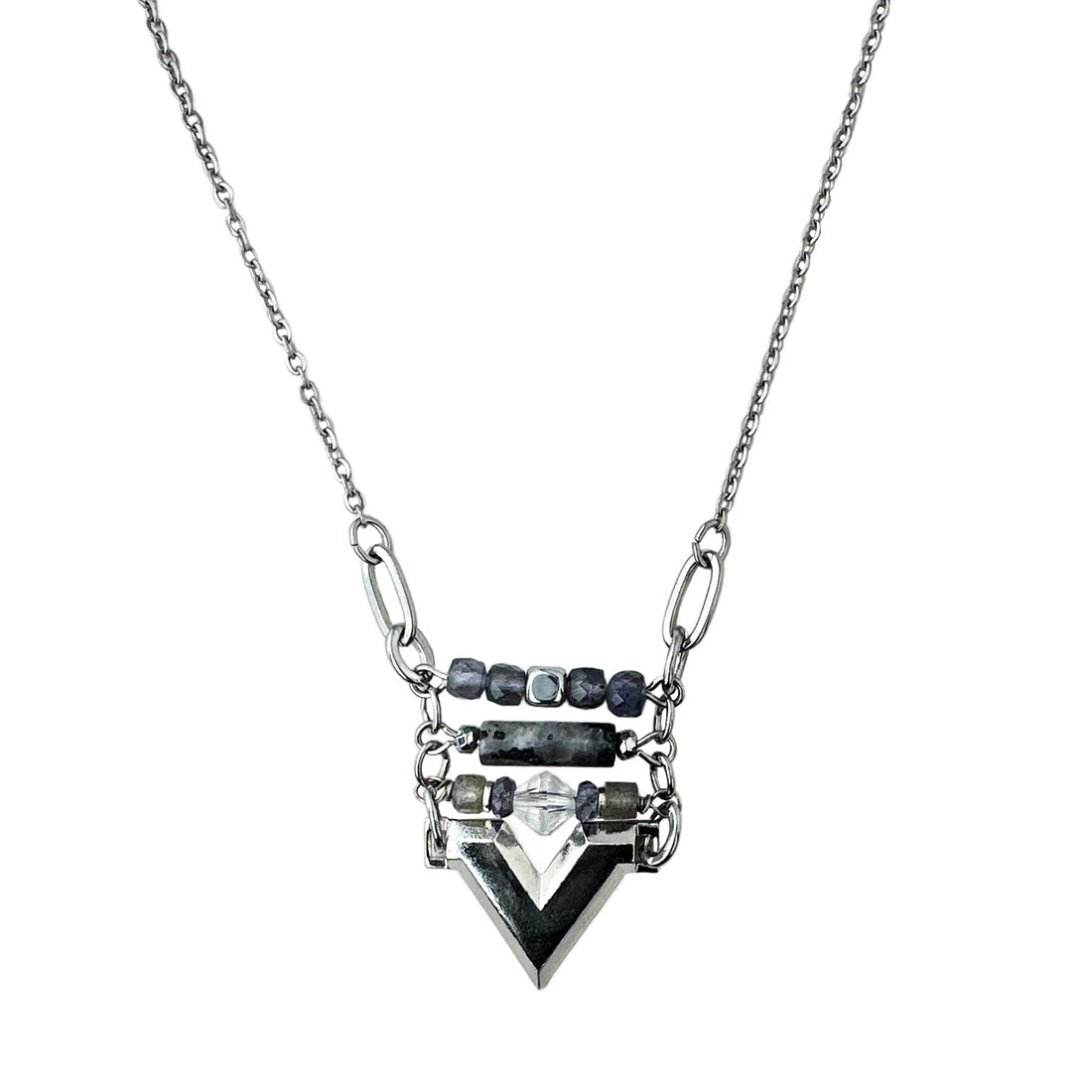 Cheren Chevron Pendant Necklace