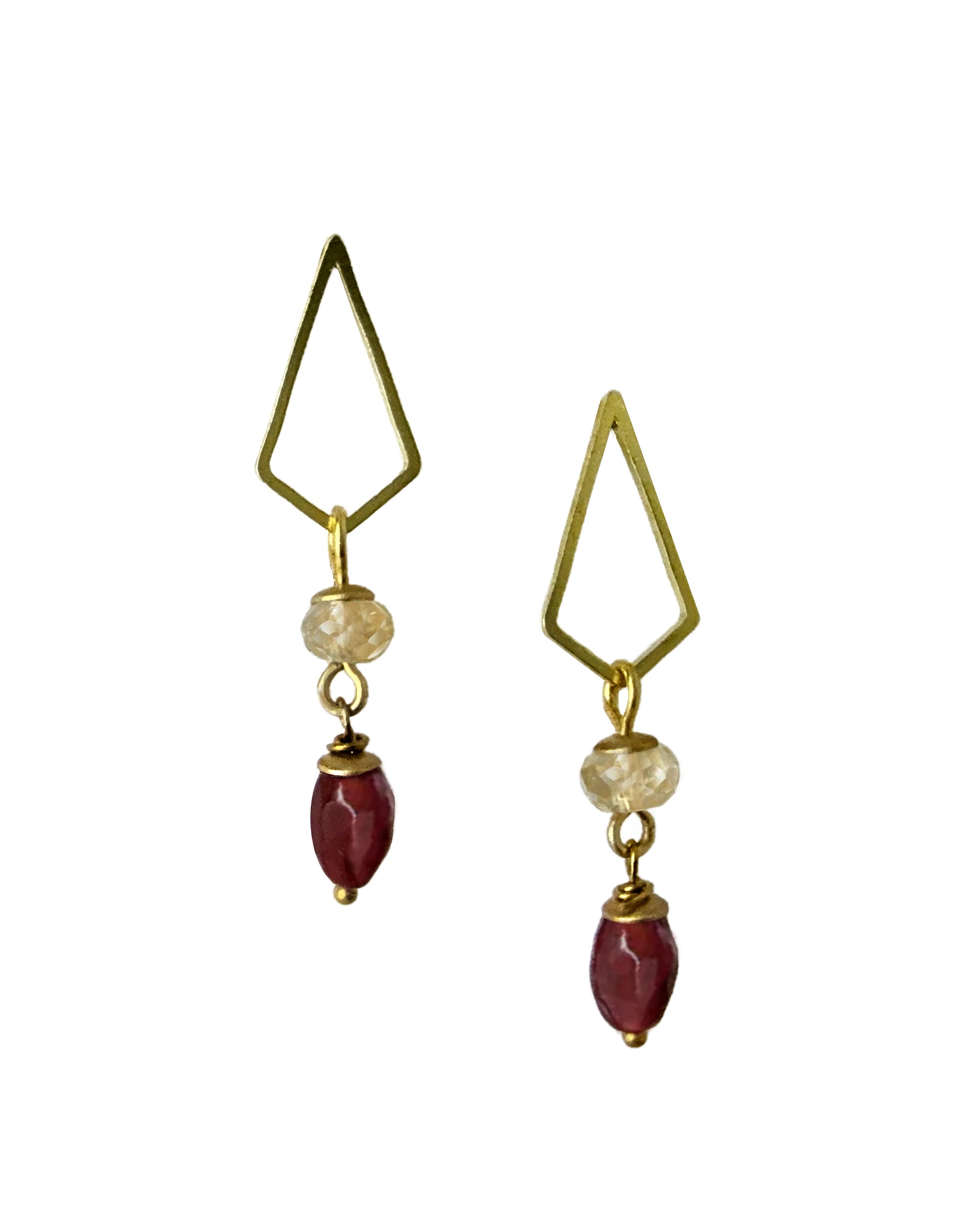 Anala Citrine Earring – A handcrafted earrings by Alysian.