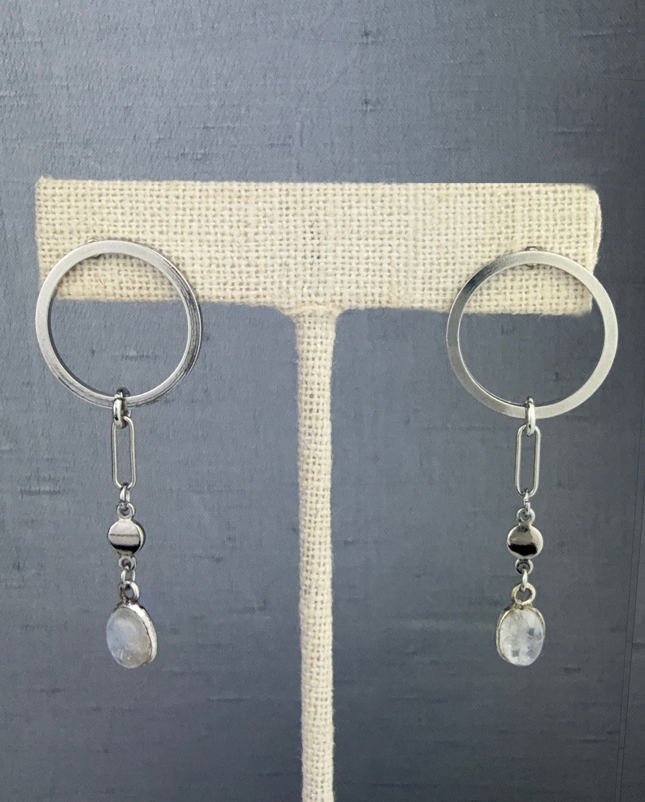 Aeris Moonstone Earring – A handcrafted earring by Alysian.