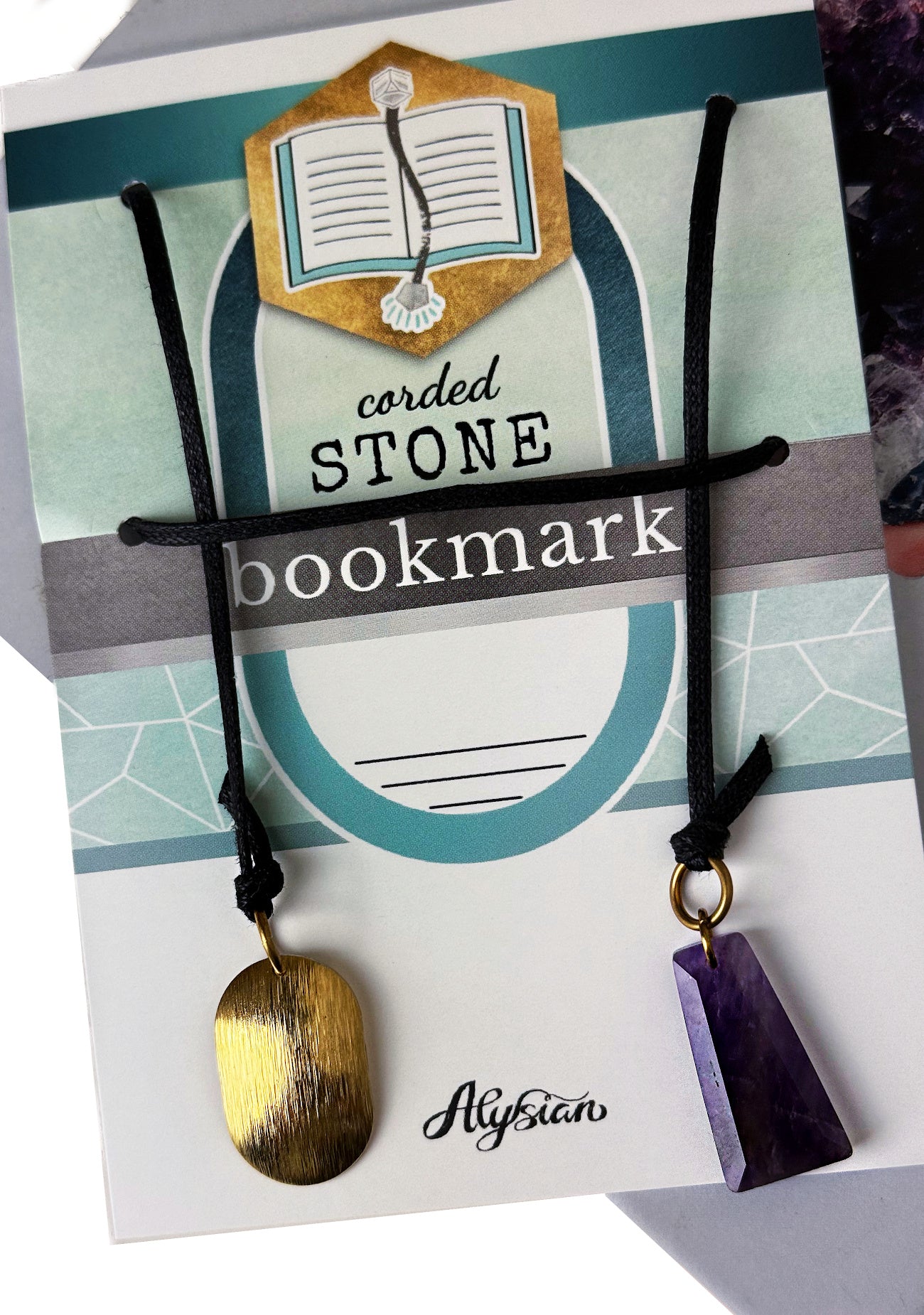 Muutos Amethyst Bookmark – A handcrafted bookmark by Alysian.