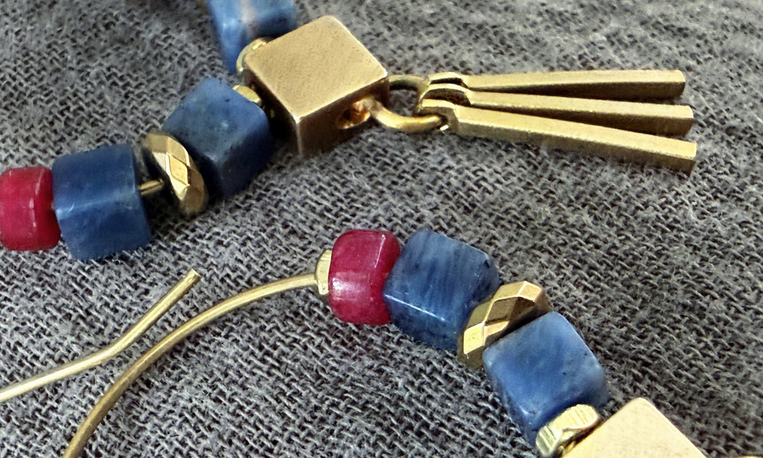 Azra Sodalite Hoop Earring