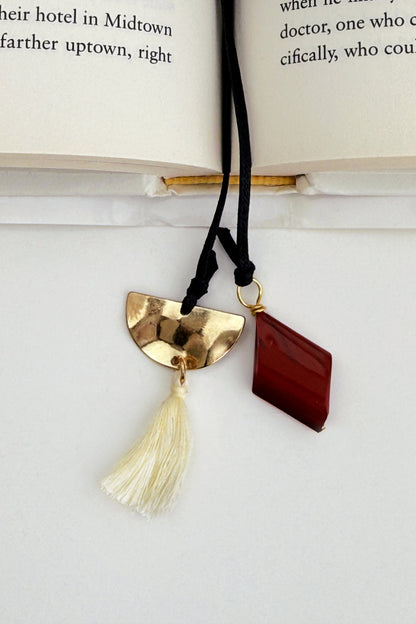 Bria Red Jasper Bookmark – A handcrafted bookmark by Alysian.