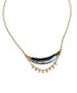 Darya Abalone Crescent Necklace with abalone and vintage chain, handcrafted by Alysian.