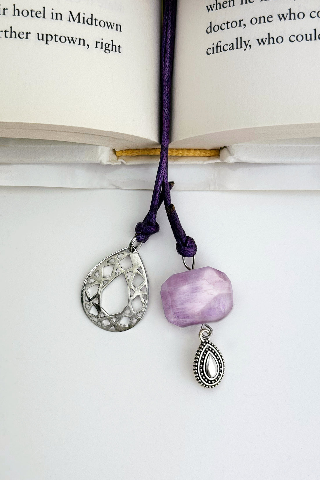 Elira Kunzite Bookmark – A handcrafted bookmark by Alysian.