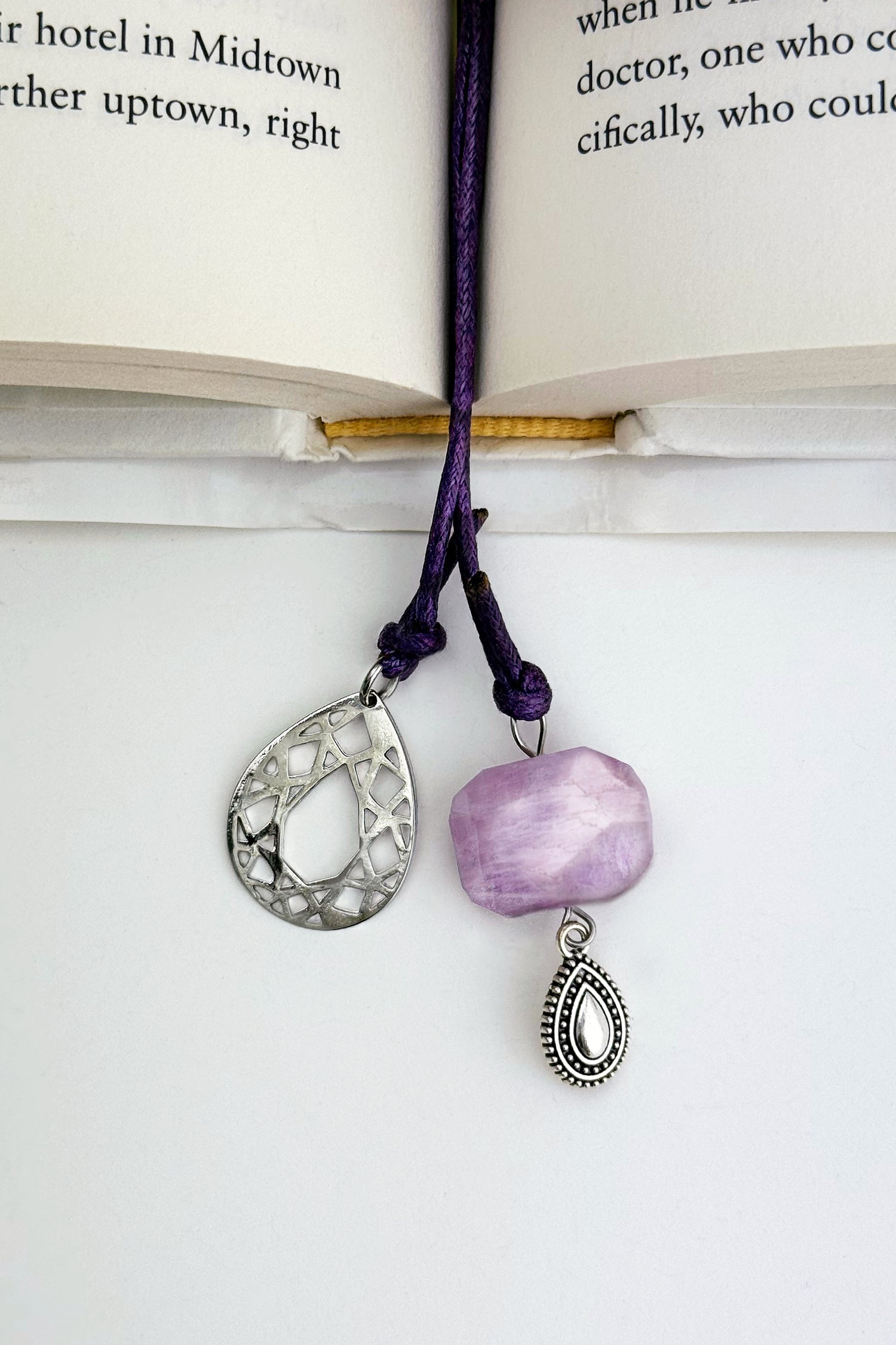 Elira Kunzite Bookmark – A handcrafted bookmark by Alysian.