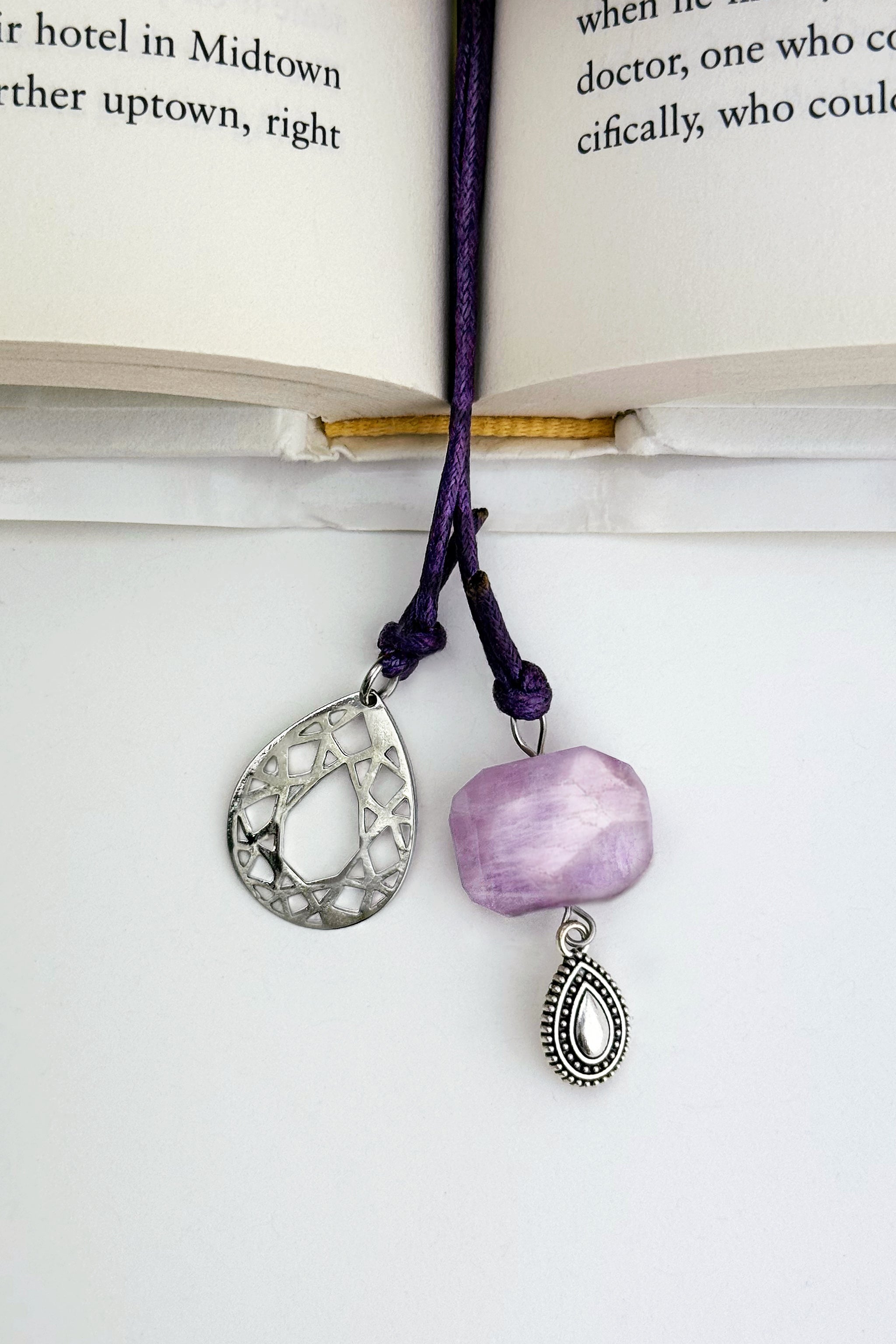 Elira Kunzite Bookmark – A handcrafted bookmark by Alysian.