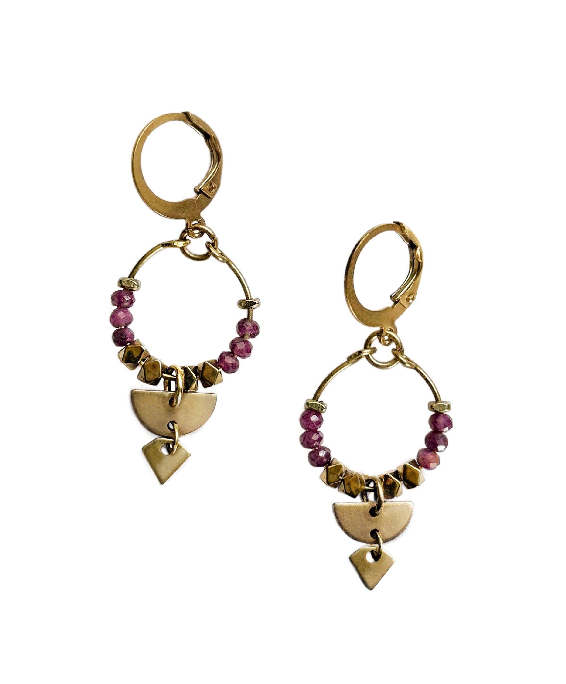 Islene Ruby Mini Hoop Earring