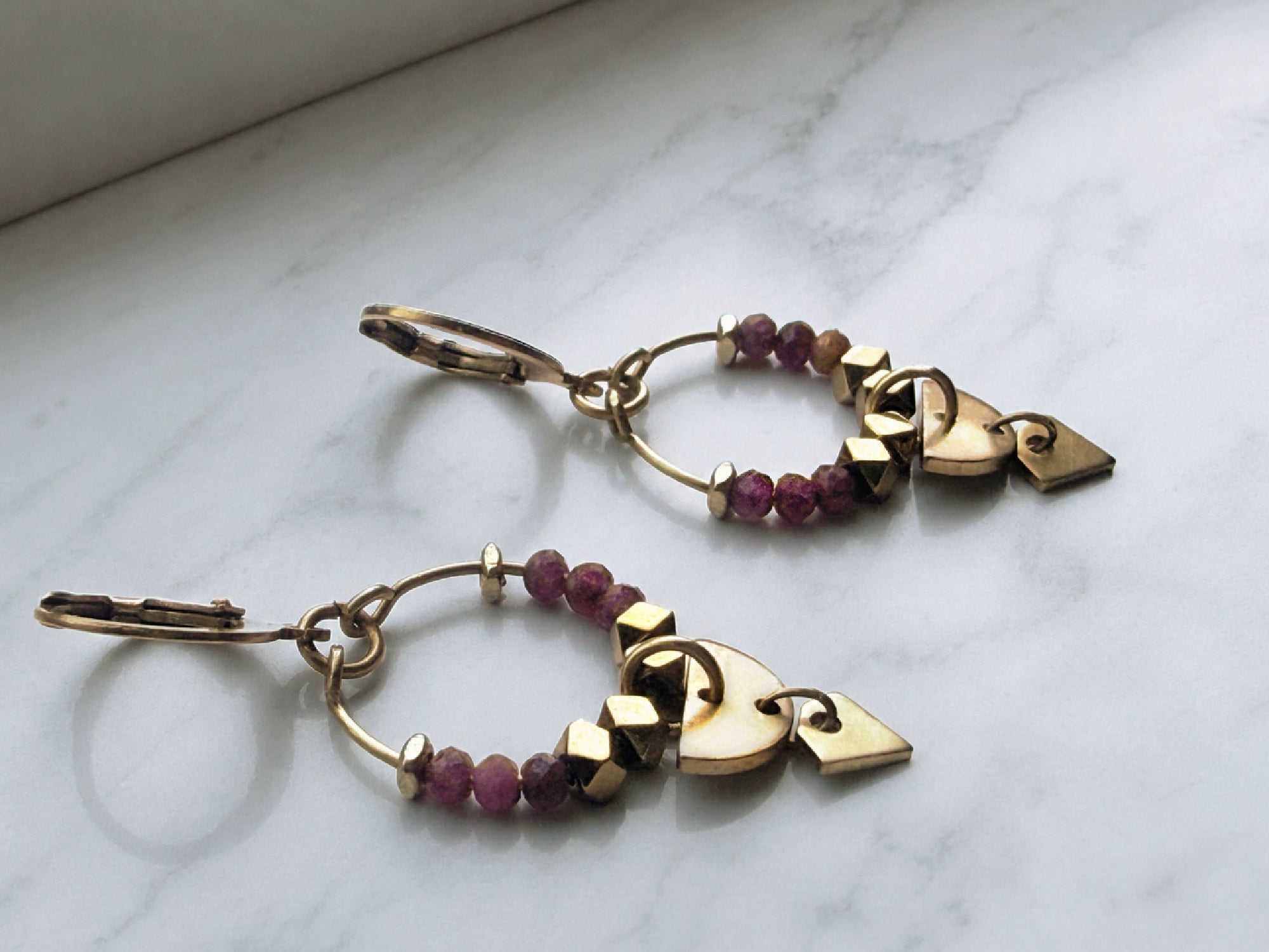 Islene Ruby Mini Hoop Earring