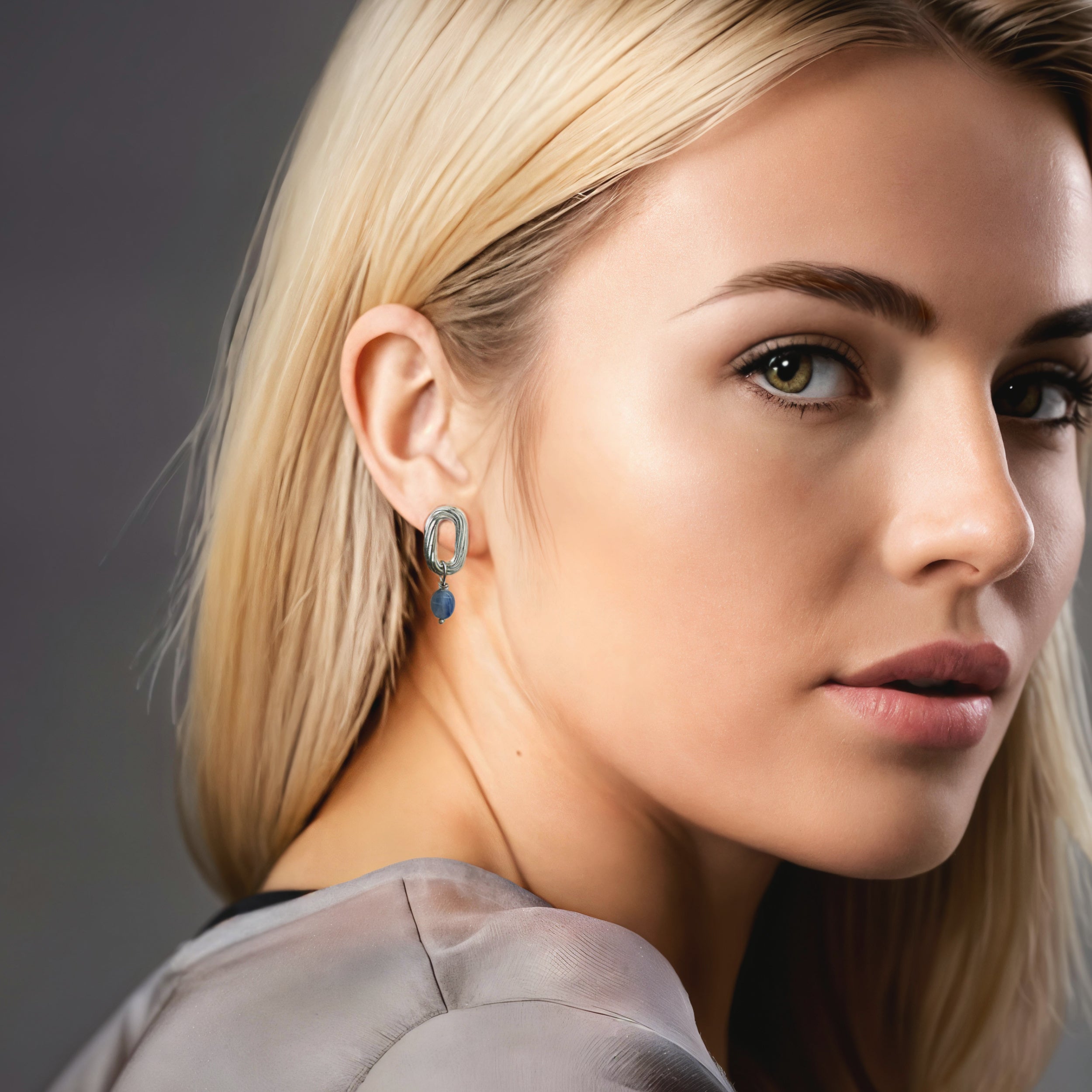 Jardine Kyanite Earring – A handcrafted earrings by Alysian.