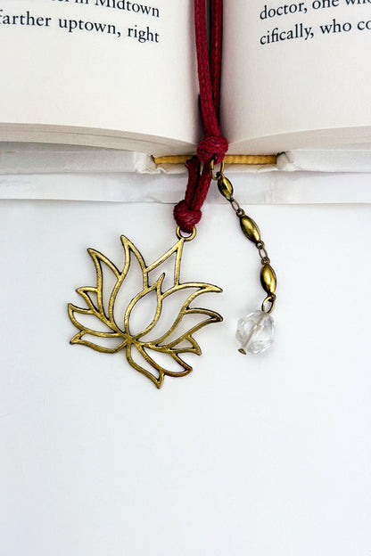 Lotus Quartz Bookmark – A handcrafted bookmark by Alysian.