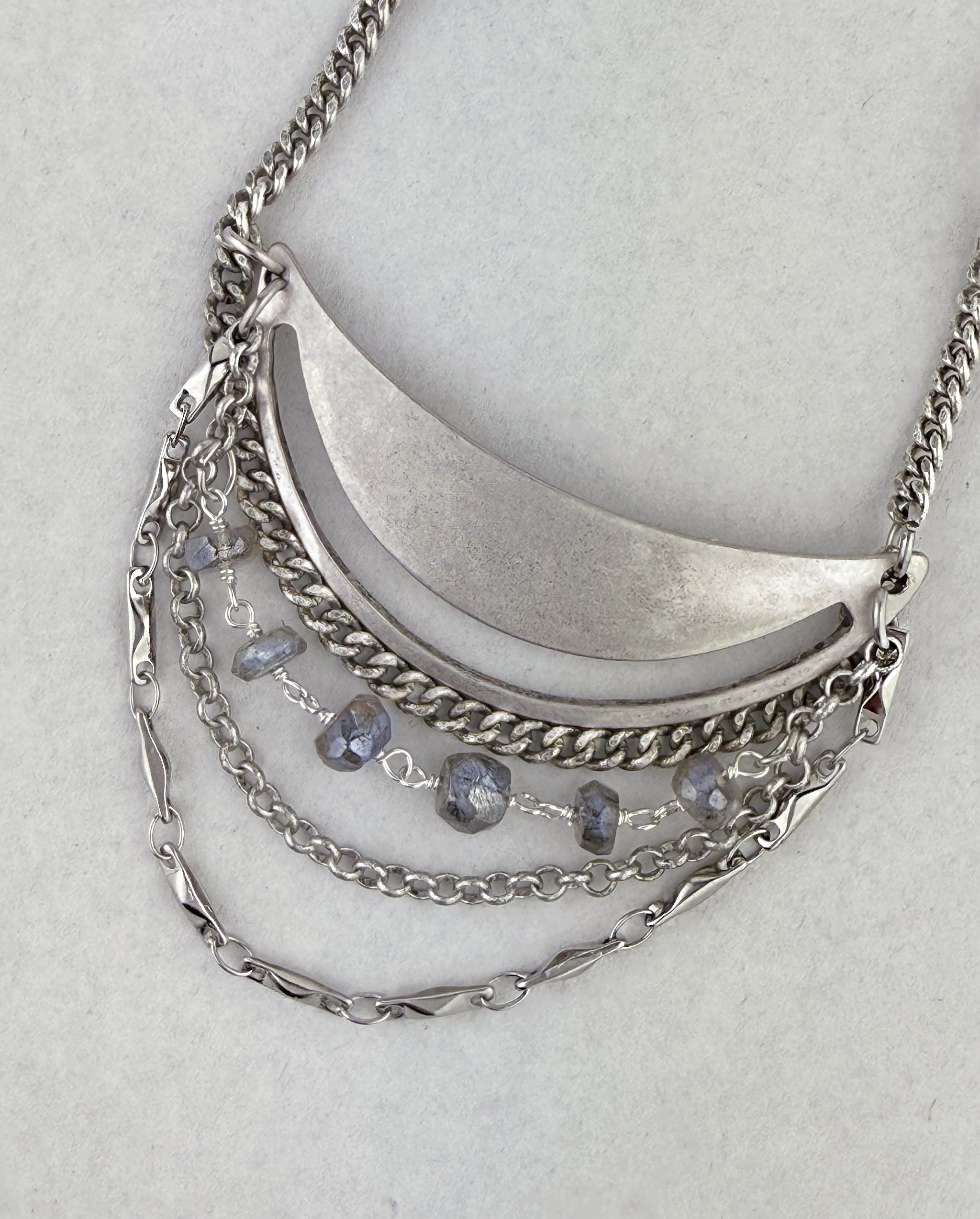 Lusine (Any Length) Pendant Necklace - silver – A handcrafted necklace by Alysian.