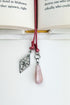 Mayve Rose Quartz Bookmark – A handcrafted bookmark by Alysian.