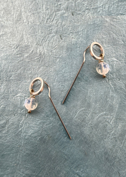Moon and Back Earring