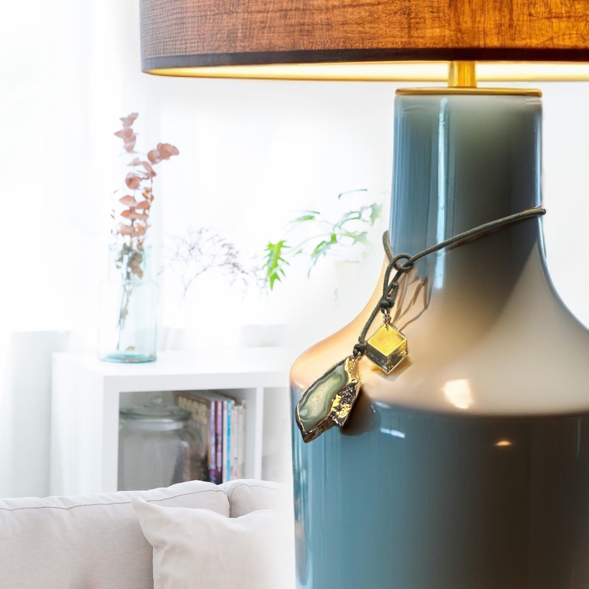 Serra Geode Bookmark – Green – A handcrafted bookmark by Alysian.