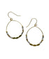 Thea Hoop Earring - Moonstone – A handcrafted gemstone beaded hoop earring by Alysian.