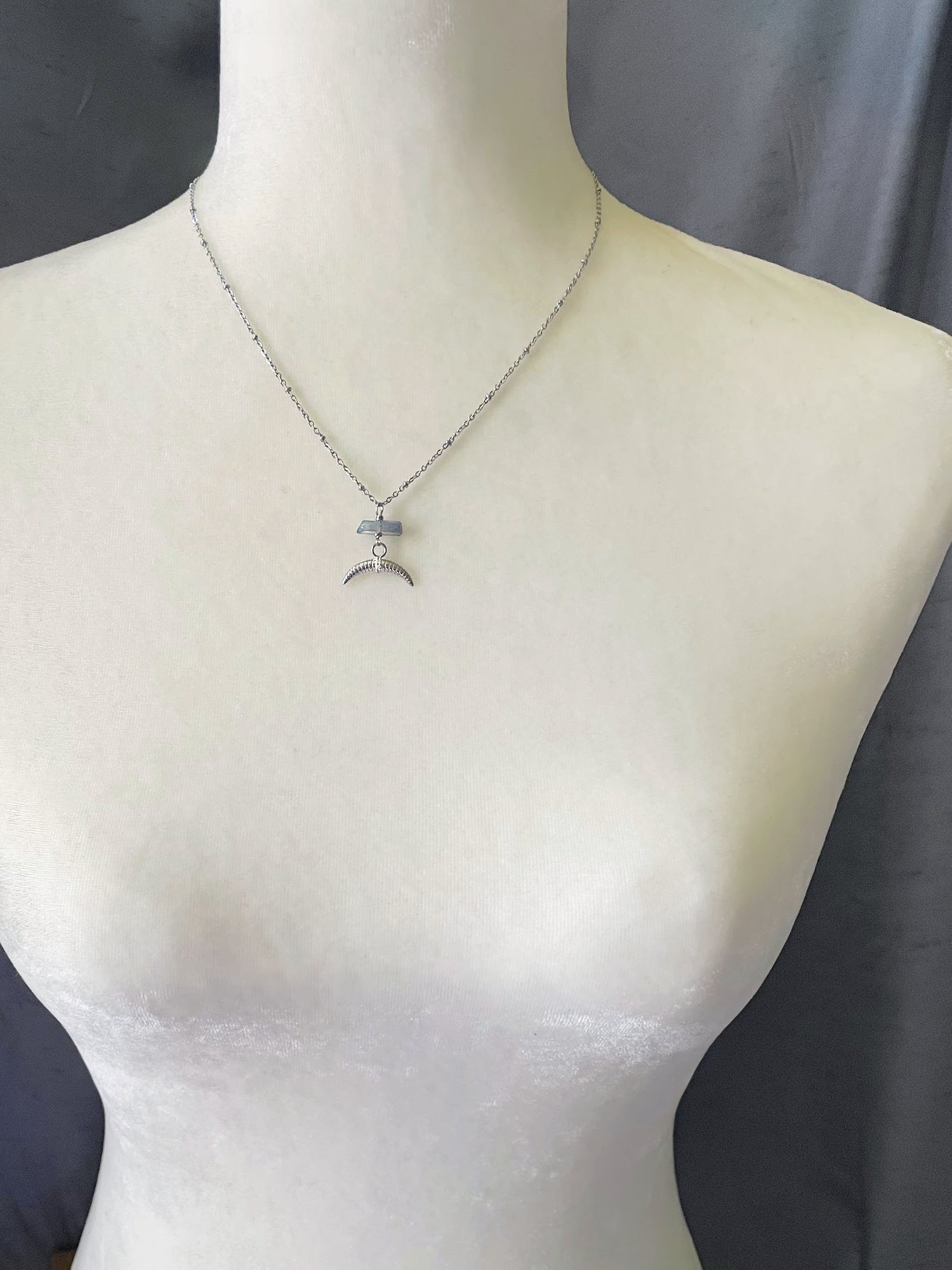 Crescent Moon Necklace – A handcrafted necklace by Alysian.
