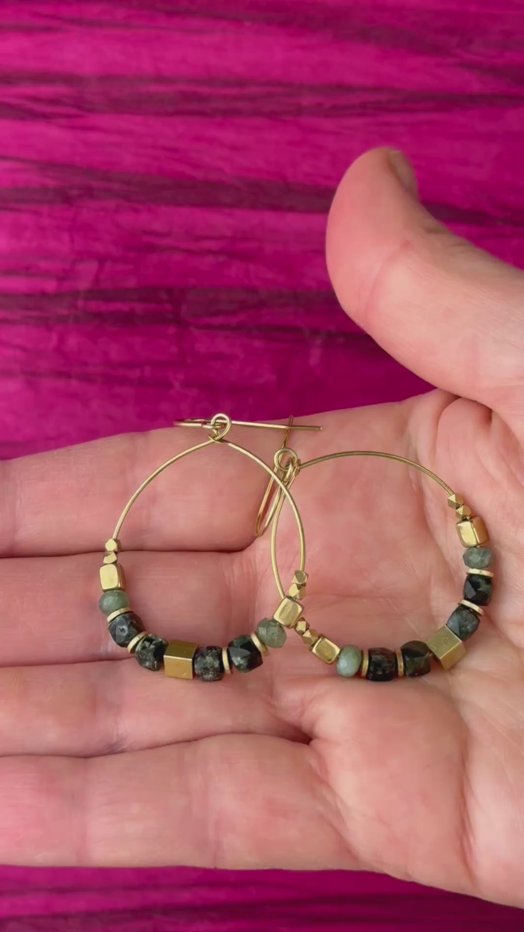 Ardeen Hoop Earring - Seraphinite