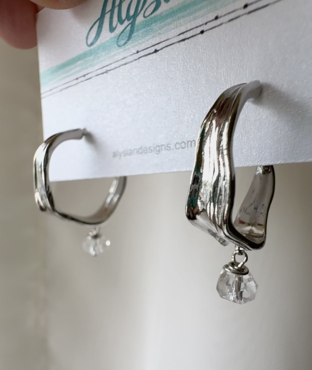 Waverly Quartz Hoop Earring