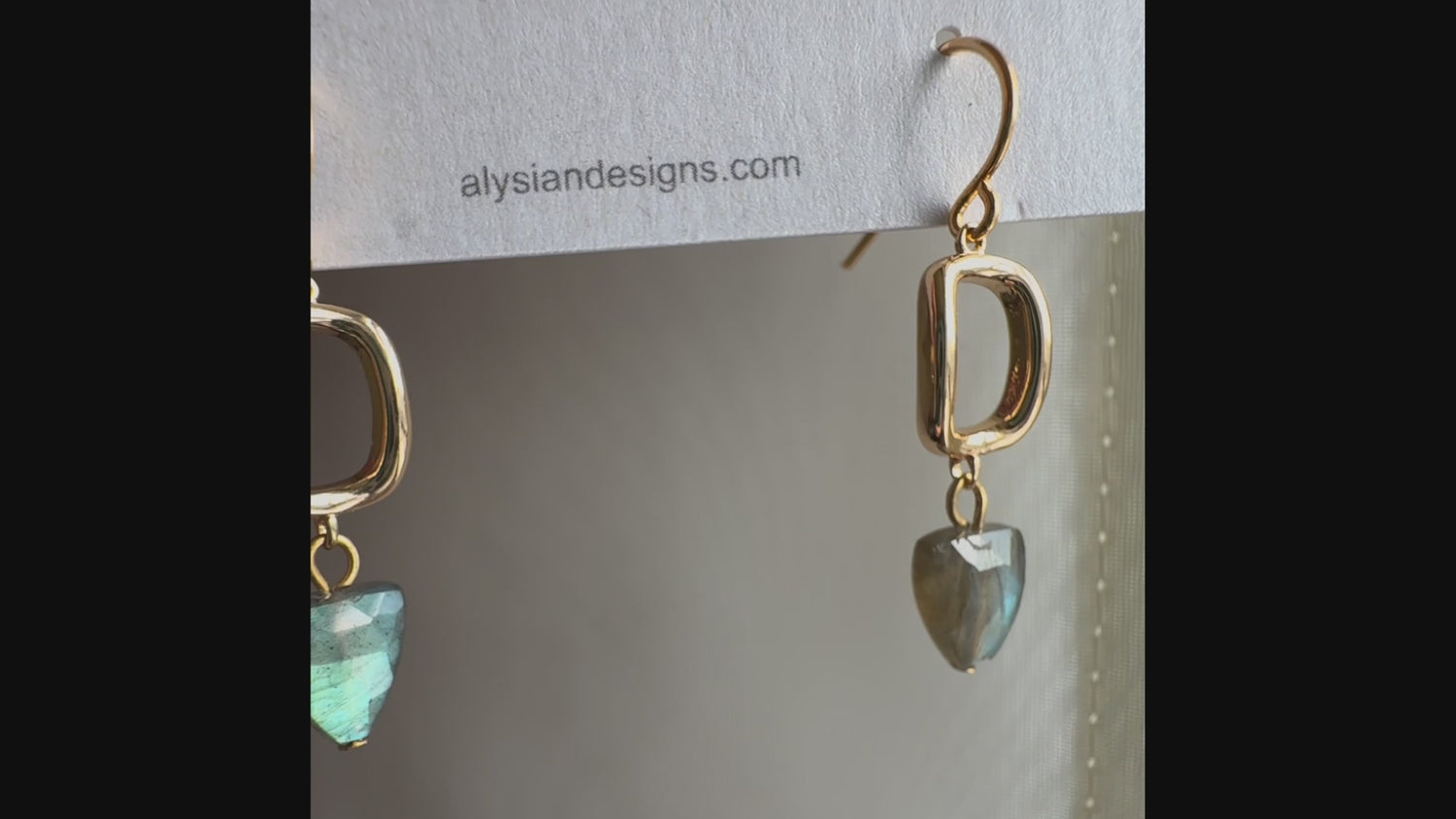 Brynn Labradorite Earring