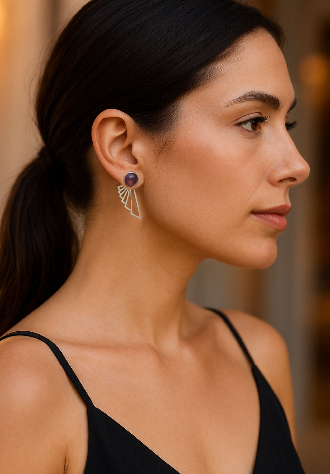 Pegasus Front to Back Earring