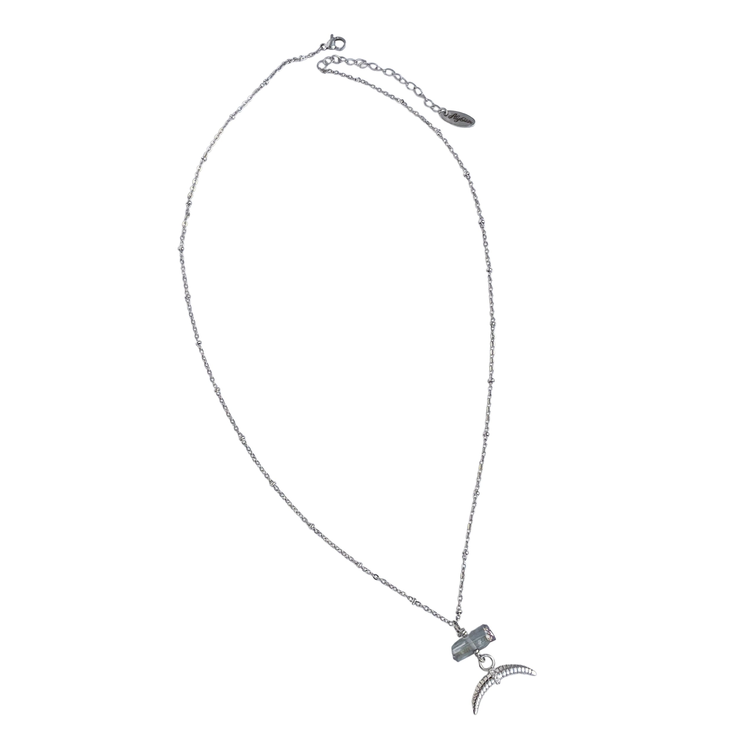 Crescent Moon Necklace – A handcrafted necklace by Alysian.