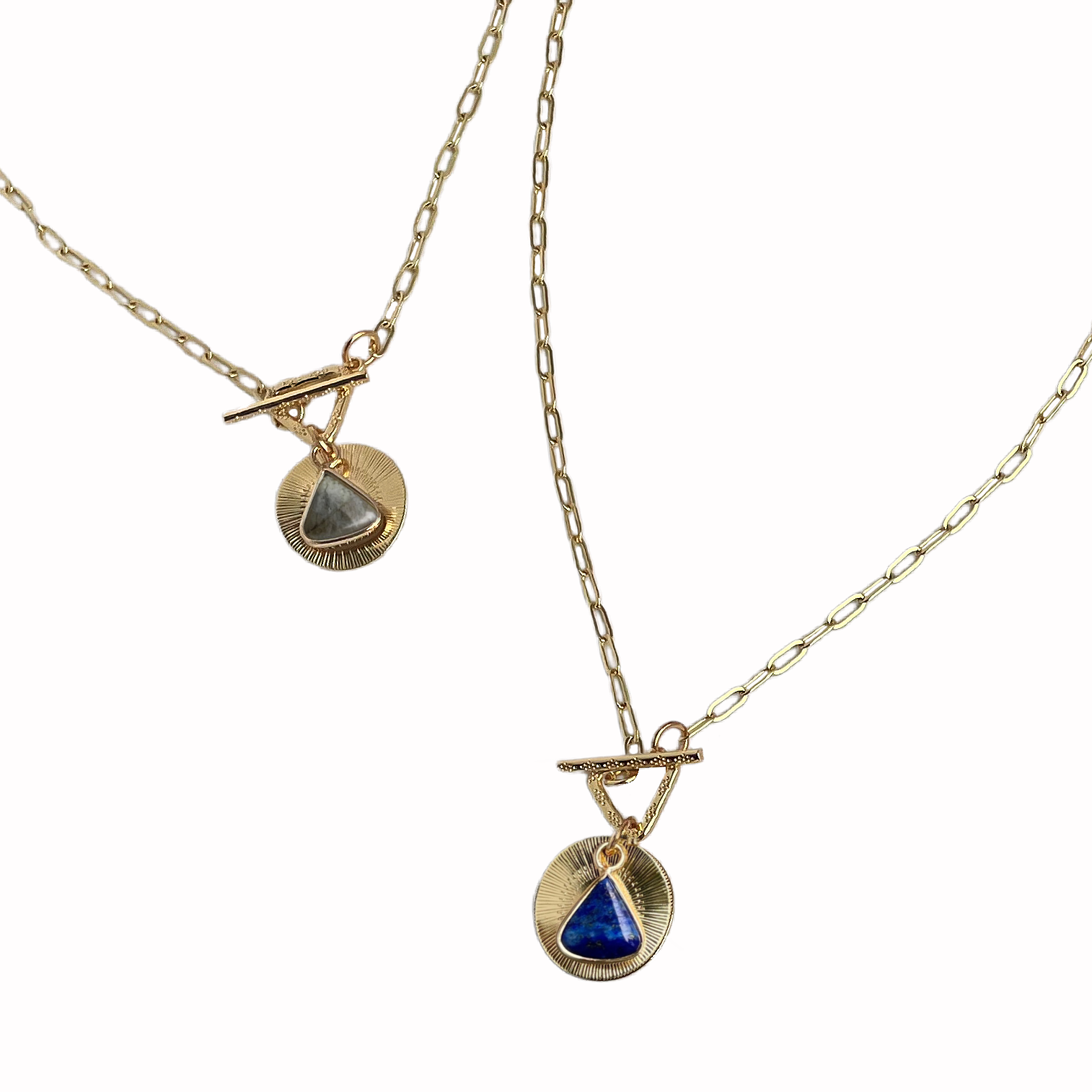 Love Triangle Link Necklace – A handcrafted necklace by Alysian.