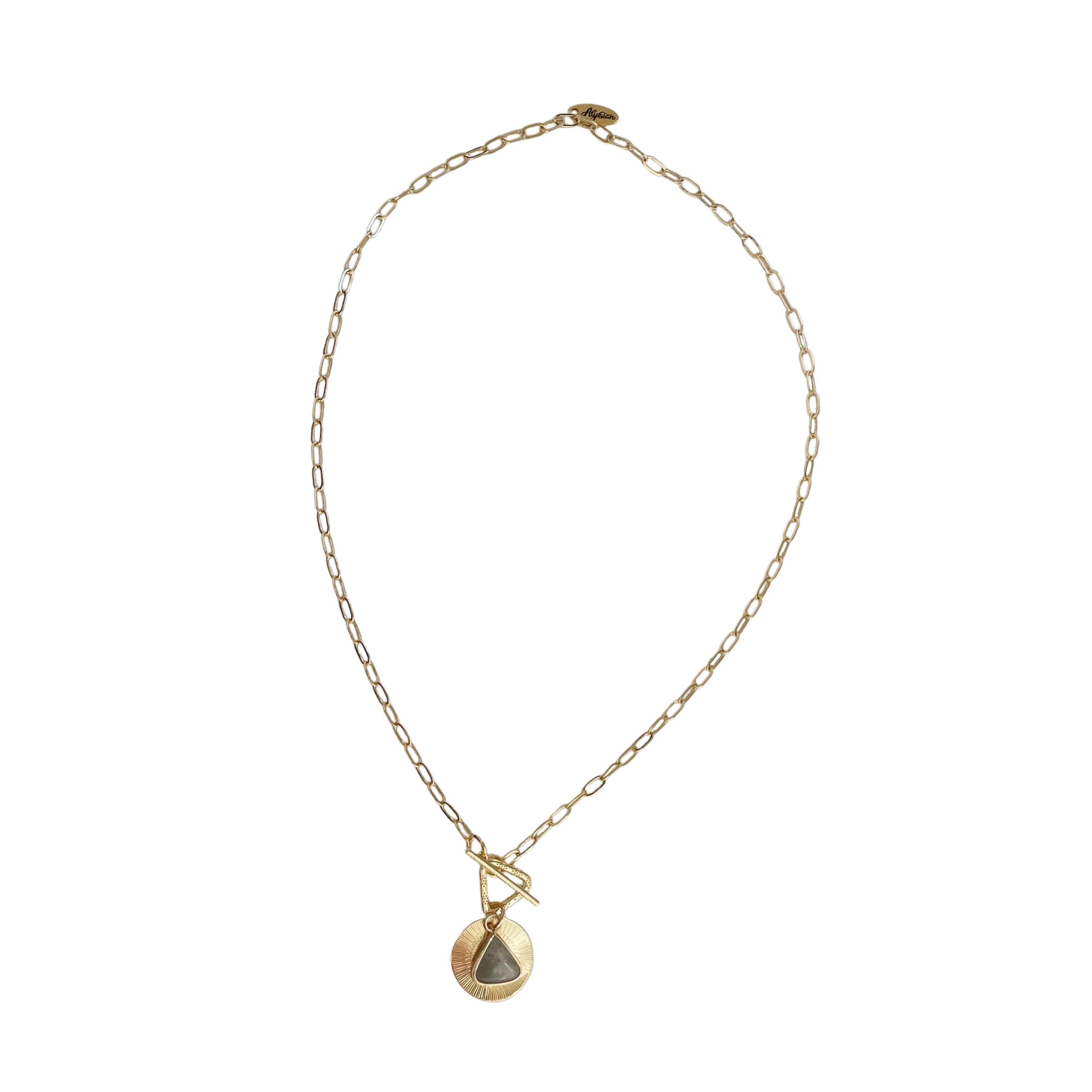 Love Triangle Link Necklace – A handcrafted necklace by Alysian.