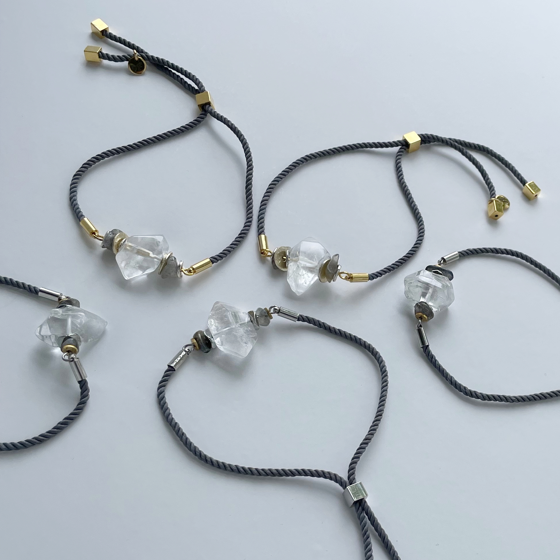 Sela Corded Quartz Bracelet – A handcrafted bracelet by Alysian.