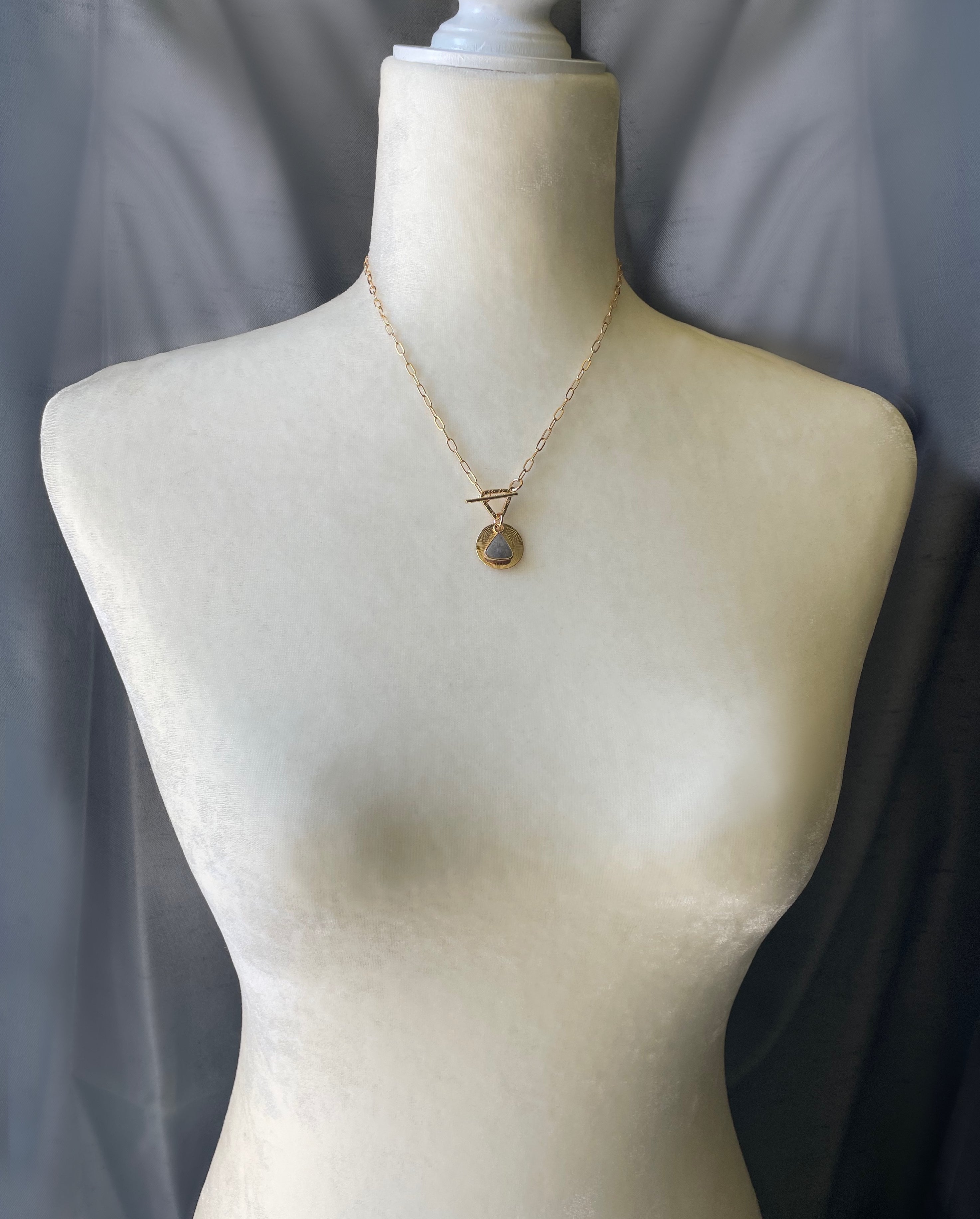 Love Triangle Link Necklace – A handcrafted necklace by Alysian.